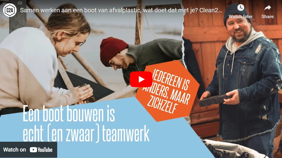 Samen werken aan een boot van afvalplastic, wat doet dat met je? Clean2Anywhere | Ep.3